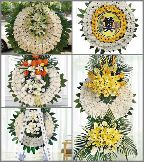 山东济宁鱼台县罗屯镇赵庄村花圈速递
